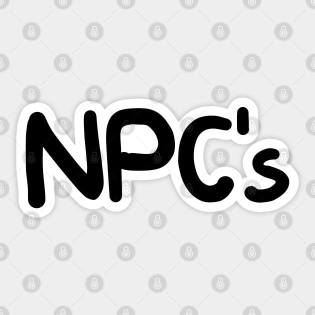 NPC Sticker by NomiCrafts